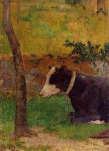 Поль Гоген Лежащая корова-1888
